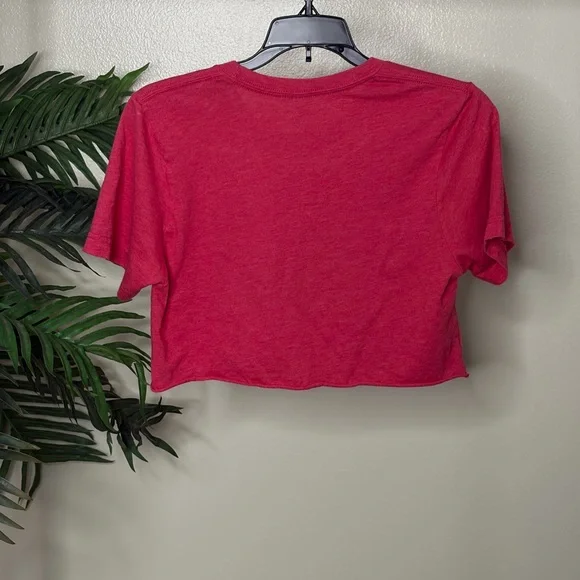 Coors & Cattle Cropped Graphic Tee Small Western Cowgirl Rodeo Festival Top - Picture 5 of 5